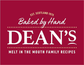 EST. SCOTLAND 1975 BAKED BY HAND DEAN'S MELT IN THE MOUTH FAMILY RECIPES logo