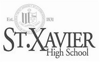 EST.  SCTI XAVERII S J CINCINNATENSIS I XXX DCCC M ACADEMIA 1831 ST. XAVIER HIGH SCHOOL logo