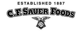 ESTABLISHED 1887 C.F. SAUER FOODS CFSCO