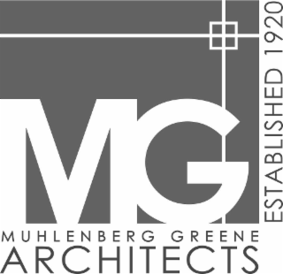 ESTABLISHED 1920 MUHLENBERG GREENE ARCHITECTS MG logo