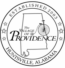 ESTABLISHED 2003 THE VILLAGE OF PROVIDENCE HUNTSVILLE, ALABAMA logo
