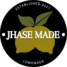 ESTABLISHED 2021 JHASE MADE LEMONADE logo