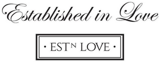 ESTABLISHED IN LOVE AND  · ESTN LOVE · logo