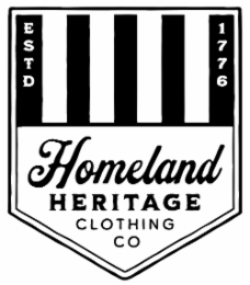 ESTD 1776 HOMELAND HERITAGE CLOTHING CO logo