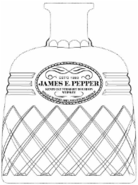 EST'D 1880 JAMES E. PEPPER KENTUCKY STRAIGHT BOURBON WHISKEY DISTILLED AT THE HISTORIC JAMES E. PEPPER DISTILLERY, LEXINGTON, KY logo