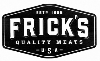 ESTD 1896 FRICK'S QUALITY MEATS USA logo