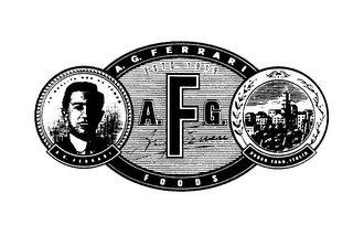 ESTD. 1919 A.F.G. A.G. FERRARI FOODS LA QUALITA NON HA TEMPO BORGO TARO, ITALIA logo