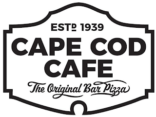 ESTD 1939 CAPE COD CAFE THE ORIGINAL BAR PIZZA logo