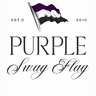 EST.D 2010 PURPLE SWAG FLAG logo