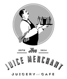 ESTD 2014 THE JUICE MERCHANT JUICERY AND CAFE logo