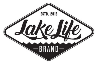 ESTD. 2016 LAKE LIFE BRAND logo