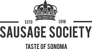ESTD 2018 SAUSAGE SOCIETY TASTE OF SONOMA logo
