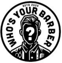 ESTD 2020 WHO'S YOUR  BARBER ? logo