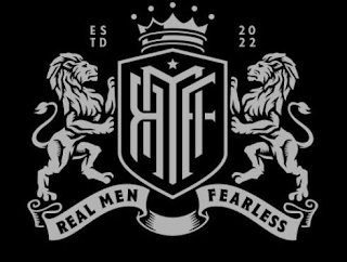 ESTD 2022 RMF REAL MEN FEARLESS logo