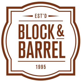 EST'D BLOCK & BARREL 1995 logo