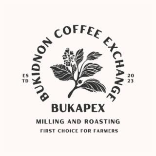ESTD BUKIDNON COFFEE EXCHANGE BUKAPEX 2023 MILLING AND ROASTING FIRST CHOICE FOR FARMERS logo