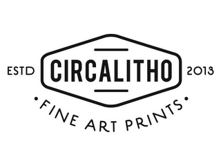 ESTD CIRCALITHO 2013 FINE ART PRINTS logo