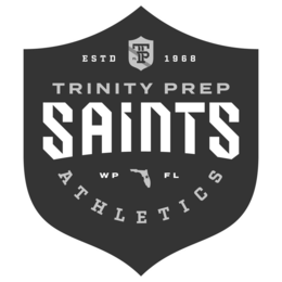 ESTD FL TP 1968 TRINITY PREP SAINTS WP FL ATHLETICS logo