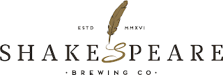 ESTD MMXVI SHAKESPEARE BREWING CO logo