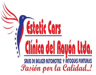 ESTETIC CARS CLÍNICA DEL RAYÓN LTDA. SALAS DE BELLEZA AUTOMOTRIZ Y RETOQUES PUNTUALES PASIÓN POR LA CALIDAD logo