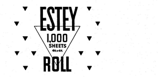 ESTEY ROLL 1,000 SHEETS 4 1/2 X 4 1/2 logo