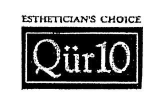 ESTHETICIAN'S CHOICE QUR 10 logo