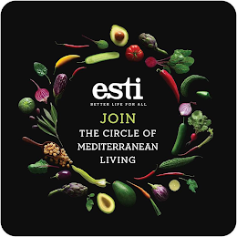 ESTI BETTER LIFE FOR ALL JOIN THE CIRCLE OF MEDITERRANEAN LIVING logo