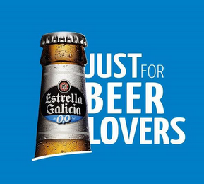ESTRELLA GALICIA 0,0 JUST FOR BEER LOVERS logo