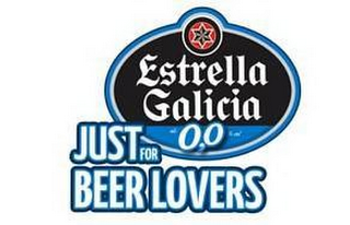 ESTRELLA GALICIA 0,0 JUST FOR BEER LOVERS logo