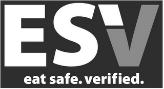 ESV EAT SAFE. VERIFIED. logo