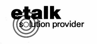 ETALK SOLUTION PROVIDER logo