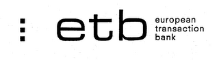 ETB EUROPEAN TRANSACTION BANK logo