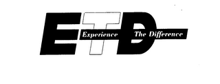 ETD EXPERIENCE THE DIFFERENCE logo