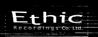 ETHIC RECORDINGS CO. LTD. logo