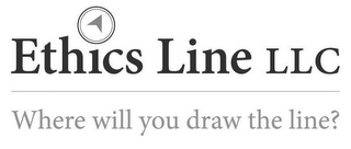 ETHICS LINE LLC WHERE WILL YOU DRAW THE LINE? logo
