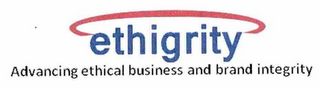 ETHIGRITY ADVANCING ETHICAL BUSINESS AND BRAND INTEGRITY logo