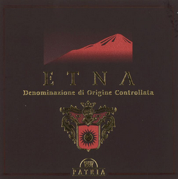 ETNA DENOMINAZIONE DI ORIGINE CONTROLLATA PATRIA logo