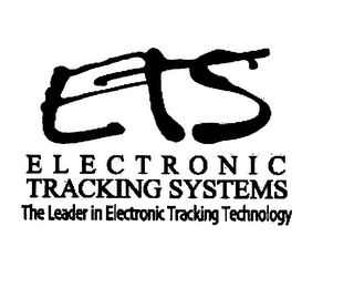 ETS ELECTRONIC TRACKING SYSTEMS THE LEADER IN ELECTRONIC TRACKING TECHNOLOGY logo