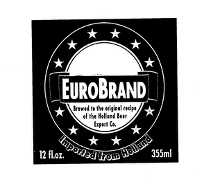 EUROBRAND TRADITIONAL BEER BREWED TO THE ORIGINAL RECIPE OF THE UNITED DUTCH BREWERIES IN HOLLAND logo