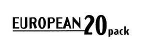 EUROPEAN 20 PACK logo
