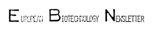 EUROPEAN BIOTECHNOLOGY NEWSLETTER logo