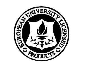 EUROPEAN UNIVERSITY LICENSED PRODUCTS logo