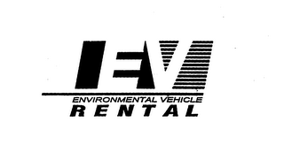 EV ENVIRONMENTAL VEHICLE RENTAL logo