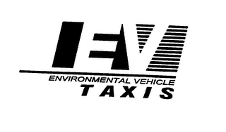EV ENVIRONMENTAL VEHICLE TAXIS logo