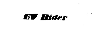 EV RIDER logo