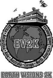 EV2K AFRICA · ANTARCTICA · ASIA · AUSTRALIA · EUROPE · NORTH AMERICA · SOUTH AMERICA EARTH VISIONS 2K logo