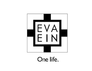 EVA EIN ONE LIFE. logo
