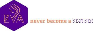 EVA NEVER BECOME A STATISTIC logo