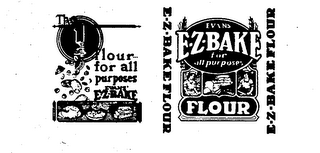 EVANS E-Z-BAKE FOR ALL PURPOSES FLOUR THE 1 FLOUR logo