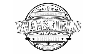 EVANSFIELD DISTILLERY PREMIUM SPIRITS SINCE 2016 logo